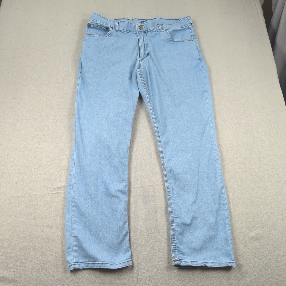 Origin Jeans Mens 34x30 Blue Relaxed Light Wash Stretch Casual